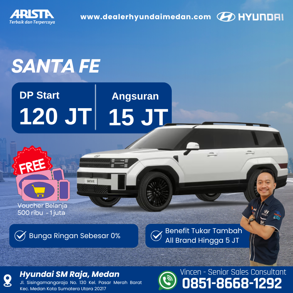 Promo Hyundai SANTA FE Januari 2026 - Dealer Hyundai Medan - Revisi