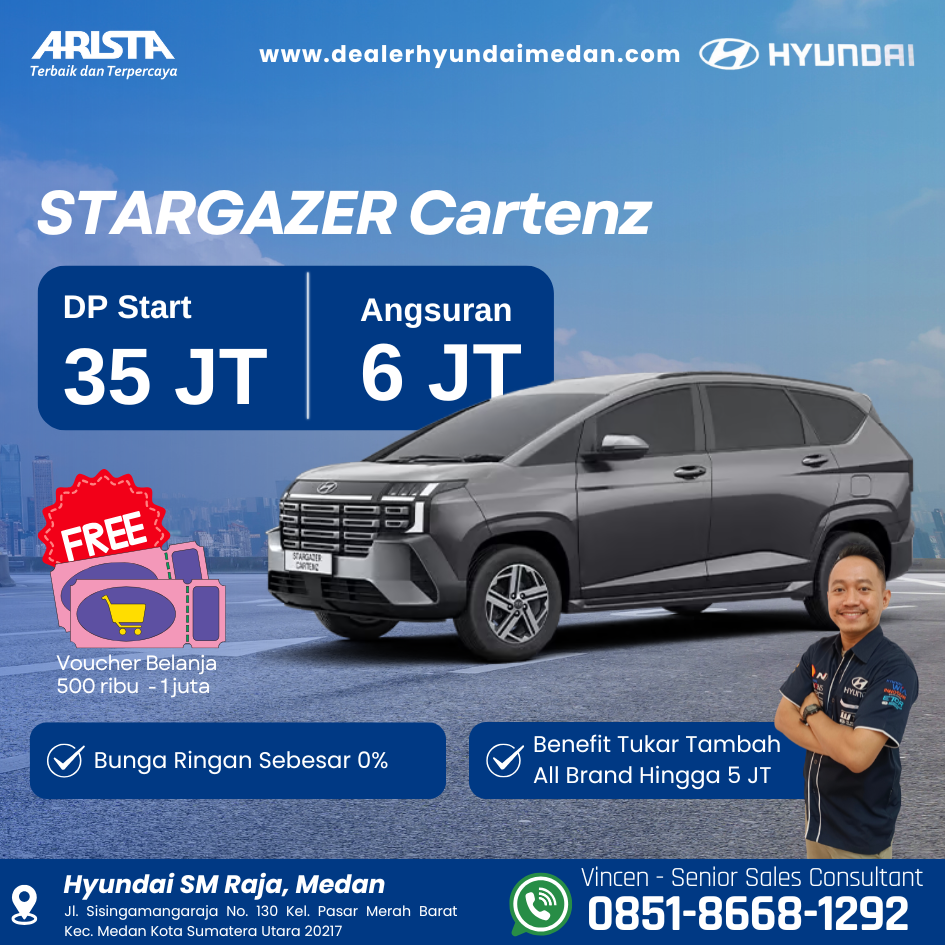 Promo Hyundai Stargazer Cartenz Januari 2026 - Dealer Hyundai Medan - Revisi